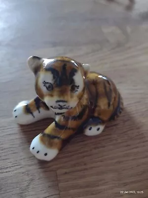 Buy Gzhel Adorable Tiger Cub Russian Figurine Handmade Collectable • 4.49£