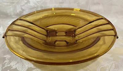 Buy August Walther & Söhne - Art Deco Bowl - 1937 'Orient' - Pressed Glass - Amber • 179.99£