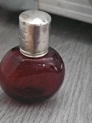 Buy Antique Cranberry Perfume Glass Bottle • 30£