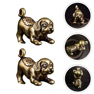 Buy Chinese Zodiac Dog Figurine Copper Statue Feng Shui Ornaments-RL • 7.68£