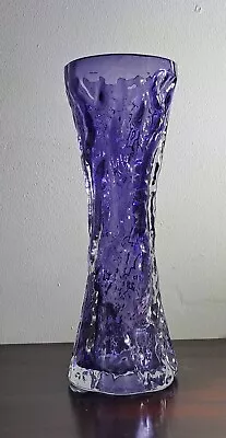 Buy Elegant Amethyst Mid Cent Ingrid Glashütte Bark Vase Crystal Rock Whitefriars  • 22£