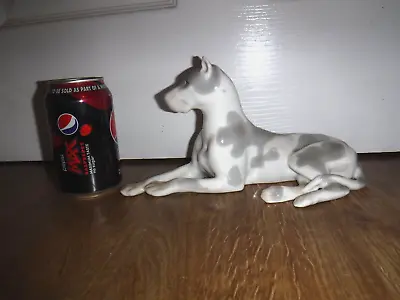 Buy USSR Dog Figurine ~ Harlequin Great Dane ~ Grey & White ~ Excellent • 39.99£