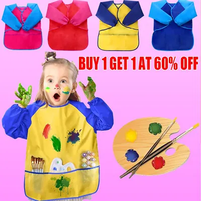 Buy Kids Childrens Apron Painting Pottery School Art Smock Boy Girls Crafts Clothes • 3.94£