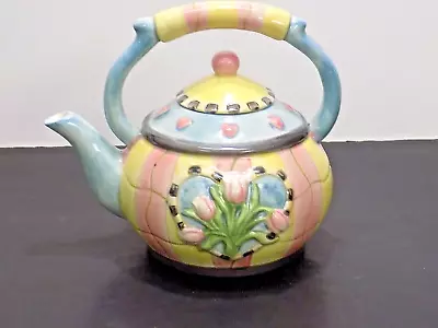 Buy Sakura China Mini Hand Painted Tulip Design Teapot • 2.68£