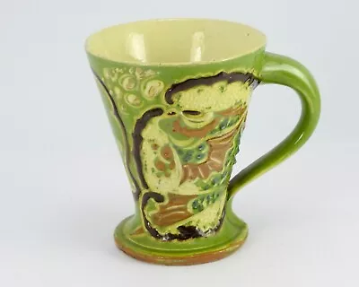 Buy C.h. Brannam Barnstaple Art Pottery Small Mug With Fish Design And Motto - 1900 • 9.50£