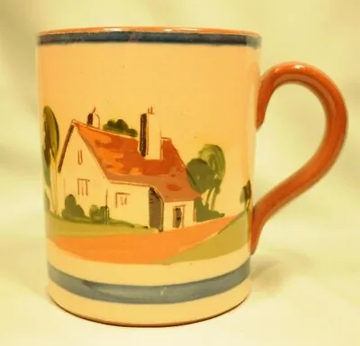 Buy Watcombe Pottery H Crute Cottage Tankard With Long Motto In Very Good Condition • 12.50£