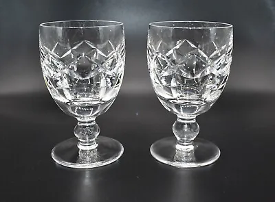 Buy Set Of 2 Waterford Crystal Kerry 5.25  /  13cm  Ball  Stem Water / Wine Glasses • 32£