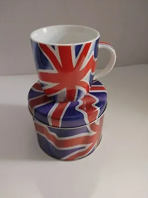 Buy RARE - NEW - JAMES SADLER UNION JACK British Coffee Mug In Tin Fine China 8 Oz • 13.24£