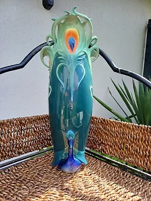 Buy Peacock Vase Franz Style Vase 3D Ceramic Peacock Vase • 39.99£