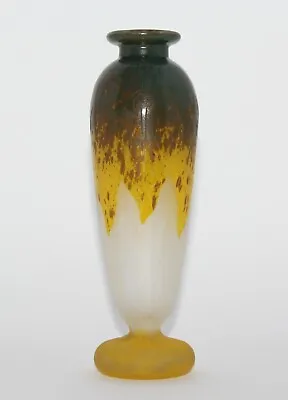 Buy Art Deco Schneider Cameo Glass Vase Le Glass Francais French Glass Art New • 506.04£
