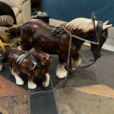 Buy Vintage Shire Horses  And Cart • 25£