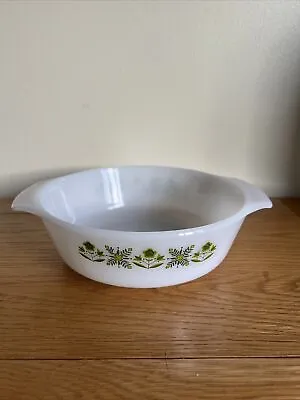 Buy Vintage Anchor Hocking Green Meadow Pyrex Oven/Serving Dish Excellent • 6.50£