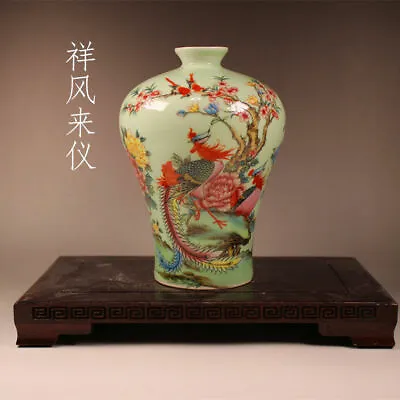 Buy Qing Dynasty Tongzhi Chinese Porcelain Handmade Phoenix Pastel Ceramics Vase • 35.50£