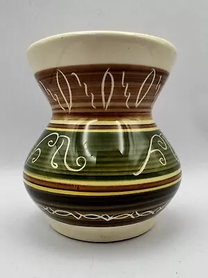 Buy Vintage C.1970s Dragon Studio Pottery Rhayader Small Thistle Vase - Mid Century • 4.95£