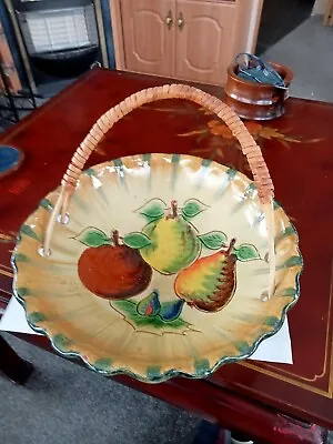 Buy A Beautiful Vintage Spanish Hand-painted Fruit Bowl • 10£