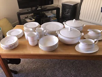 Buy Marks  And Spencer Lumiere  Fine China Dinner Set • 100£
