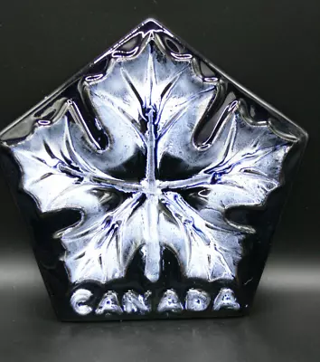 Buy Blue Mountain Pottery Canada Maple Leaf Dish, 5 Sided L20cm,W22cm .Beautiful • 14.50£