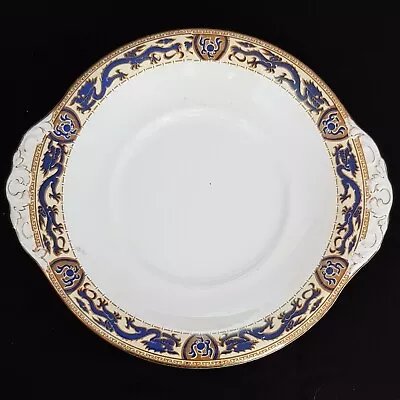Buy Booths Silicon China  Blue Dragon  Cake Plate 1927. • 15£