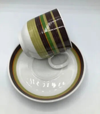 Buy Thomas Flamfest Germany Mid Century Porcelain Striped Coffee Tea Cup And Saucer • 19.29£