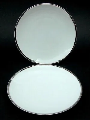 Buy TWO Thomas Germany Medallion 798 Wide Platinum Side Bread Plates 17.5cm In VGC • 7.50£