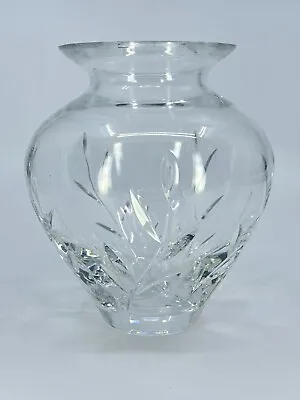 Buy Signed Doulton International Crystal Czech Republic Bulbous Jardiniere VASE 6 H • 26.46£