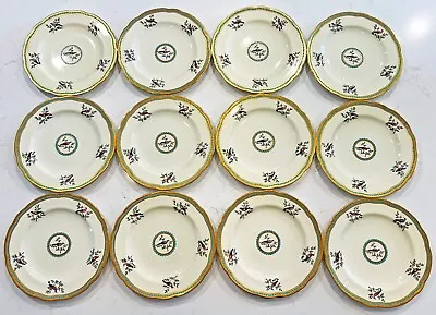 Buy Set Of 12 Antique Copeland Spode Hand Painted And Enameled Plates With Birds • 762.44£