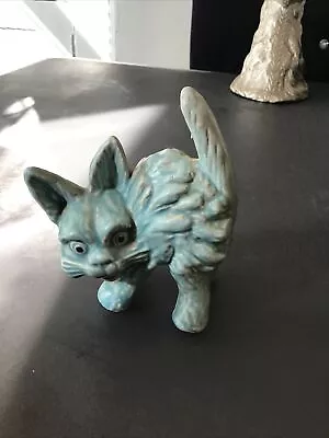 Buy Vintage BLUE  Scaredy Cat Number 1046 Sylvac ? Figurine Price Bros Brothers • 0.99£