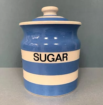 Buy TG Green Cornishware - Cloverleaf - Vintage Lidded Sugar Caddy / Storage Jar • 14.50£