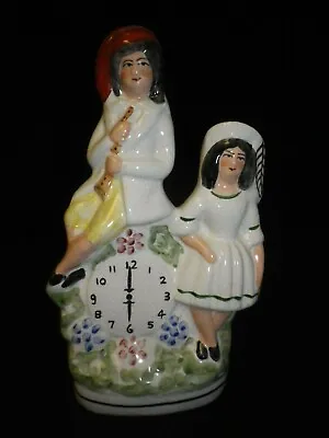 Buy 7  Vintage Stafforshire Man And Woman With Clock Figure • 37.89£