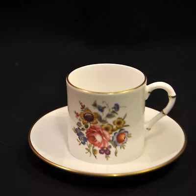 Buy Royal Worcester Bournemouth Demitasse Cup & Saucer Coffee Can Shape Floral 1959+ • 31.68£