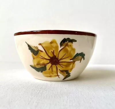 Buy Vintage Babbacombe Pottery Sugar Bowl, Tony Raymond, Hand Painted Yellow Flower • 7.95£