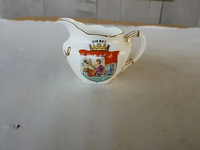 Buy C. 1900 The Foley China Co. (England) Gold Trimmed Creamer Quebec • 6.66£