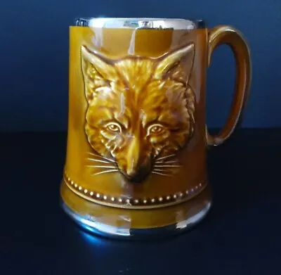 Buy Vintage Sylvac Pottery Fox Head Hunting Mug / Tankard No.2376 • 10£