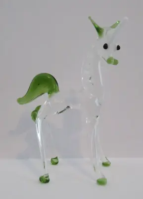 Buy Vintage 1960's Handmade Glass Unicorn / Glass Animal Ornament • 7.99£