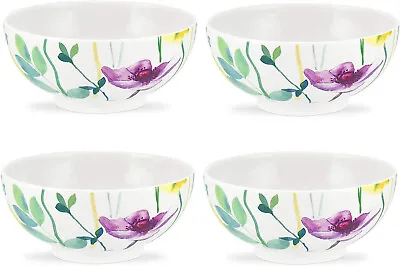 Buy PORTMEIRION WATER GARDEN 4 FOOTED CEREAL BOWLS 15cm - NEW/UNUSED • 29£