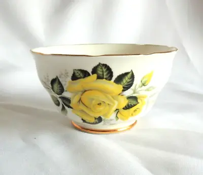 Buy Vintage Colclough Bone China Sugar Bowl 1950s Yellow Rose Pattern 7984 • 4.99£
