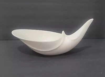 Buy Vintage Pottery Matte White Sculptural Ceramic Bowl Planter Art Deco T Large 16  • 39.66£