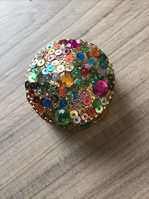 Buy Vintage/antique Rhinestone Pill Box Left As Found In A Vintage Job Lot Steampunk • 16£