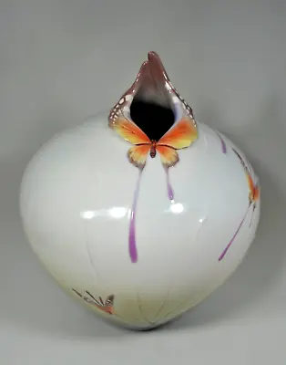 Buy Franz Porcelain XP1908  Papillon  Butterfly 11  Vase Rare Vintage Signed • 254.53£