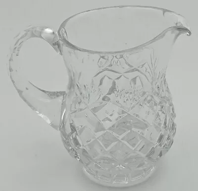 Buy Vintage Crystal Cut Glass Milk Jug / Creamer Jug - 11cms Tall Good Cond UK ⭐⭐⭐⭐⭐ • 11.95£