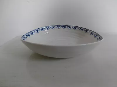 Buy Portmeirion Sophie Conran Blue And White Eliza Pattern Ripple Texture Pasta Bowl • 29£