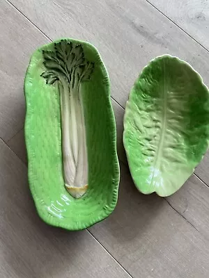 Buy Beswick Ware  Celery Dish 12  Dish And Empire Ware Cabbage Leaf Dish • 10.99£