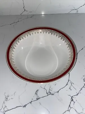 Buy 1950s Alfred Meakin  Burgundy & Gold * 8 1/2” Open Fruit Bowl Or Serving Dish. • 3.99£