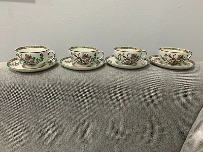 Buy Antique John Maddock & Sons Indian Tree Pattern Set Of 4 Cups & Saucers • 47.44£