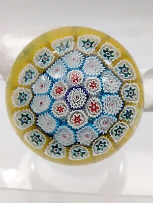 Buy Murano Fratelli Toso Closepack Millefiori Paperweight On Clear Ground 7.8cm • 28.15£