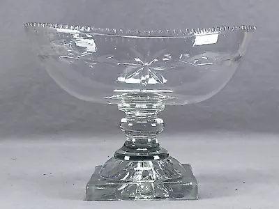 Buy Late 18th Century Anglo Irish Cut Star Laurel Leaves Compote Lemon Squeezer Base • 236.12£