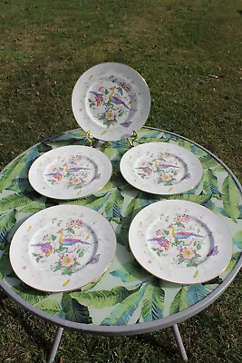 Buy Set Of 5 Coalport Bone China Dinner Plates In The Paradise Pattern • 284.44£
