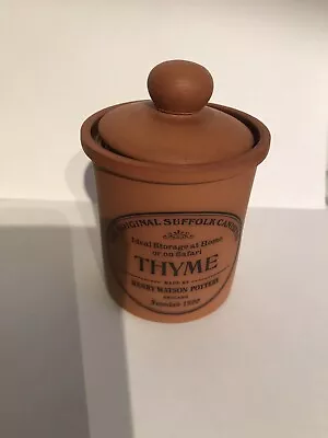 Buy The Original Suffolk Canister Henry Watson Pottery Thyme • 5£