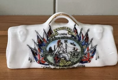 Buy Vintage Arcadian Crested Ware Bag With WEMBLEY 2924 Crest. • 2£