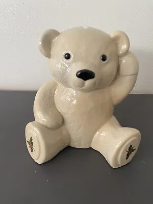 Buy WADE Christmas Edition Teddy Bear Money Box 1997 With Stopper • 14.99£
